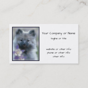 Keeshond en Columbine Visitekaartje
