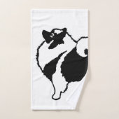 Keeshond Graphics - Cute Original Chig Art (Serviette à main)