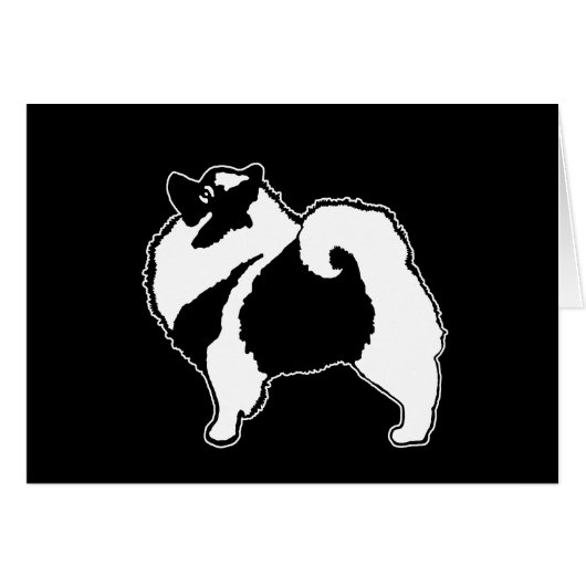 Keeshond Graphics - Cute Original Chig Art (Devant horizontal)