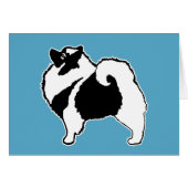 Keeshond Graphics - Cute Original Chig Art (Devant horizontal)