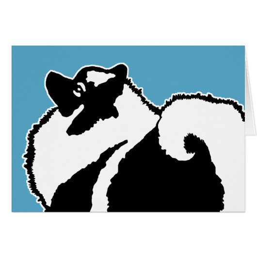 Keeshond Graphics - Cute Original Chig Art (Devant horizontal)