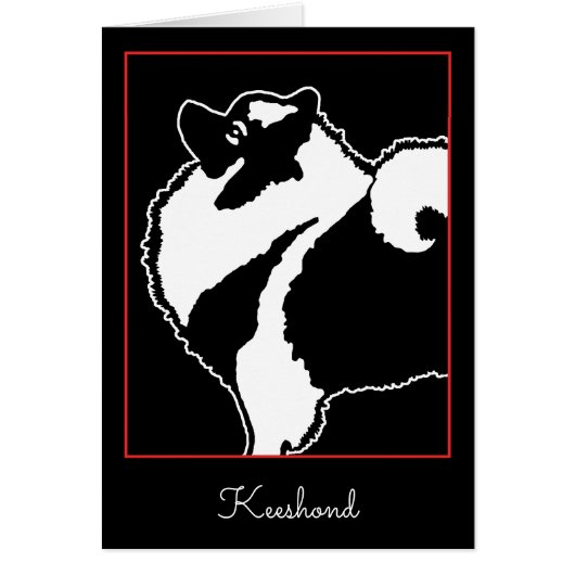 Keeshond Graphics - Cute Original Chig Art (Devant)
