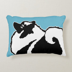 Keeshond Graphics - Cute Original Dog Art Accent Kussen