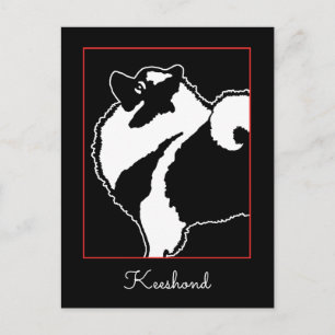 Keeshond Graphics - Cute Original Dog Art Briefkaart