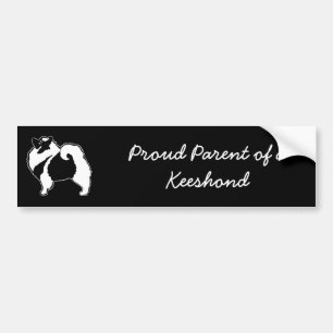 Keeshond Graphics - Cute Original Dog Art Bumpersticker