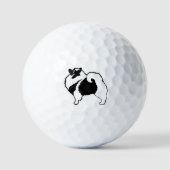 Keeshond Graphics - Cute Original Dog Art Golfballen (Voorkant)
