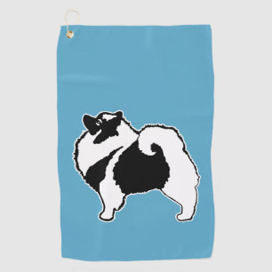 Keeshond Graphics - Cute Original Dog Art Golfhanddoek