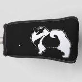 Keeshond Graphics - Cute Original Dog Art Golfheadcover (Voorkant)