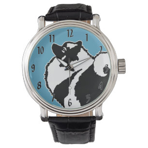 Keeshond Graphics - Cute Original Dog Art Horloge