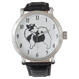 Keeshond Graphics - Cute Original Dog Art Horloge