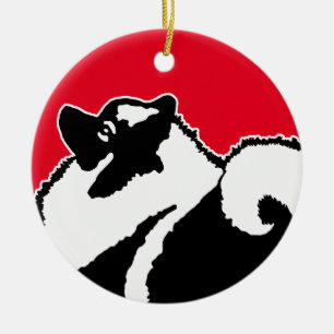 Keeshond Graphics - Cute Original Dog Art Keramisch Ornament