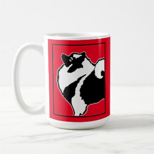 Keeshond Graphics - Cute Original Dog Art Koffiemok