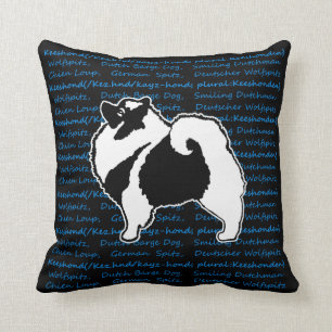 Keeshond Graphics - Cute Original Dog Art Kussen