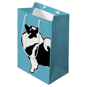 Keeshond Graphics - Cute Original Dog Art Medium Cadeauzakje
