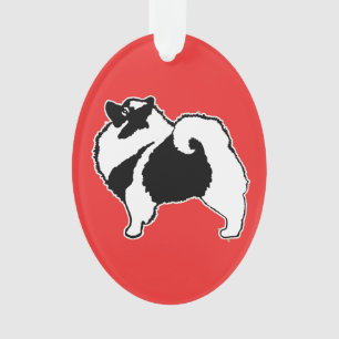 Keeshond Graphics - Cute Original Dog Art Ornament