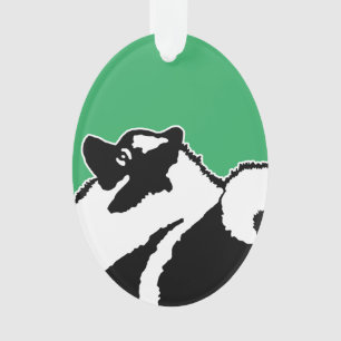 Keeshond Graphics - Cute Original Dog Art Ornament