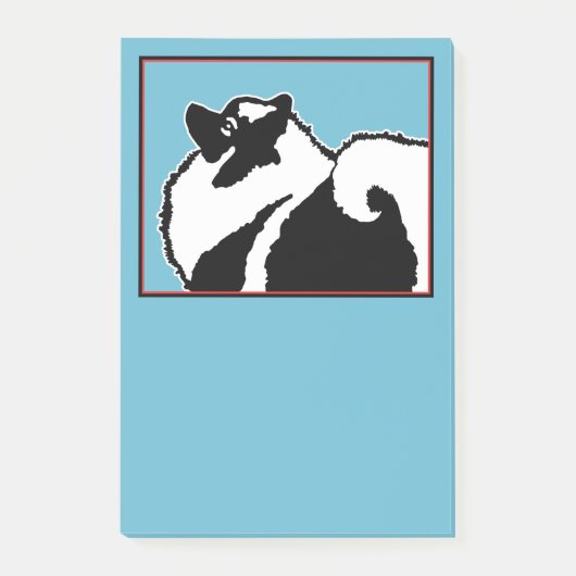 Keeshond Graphics - Cute Original Dog Art Post-it® Notes (Voorkant)