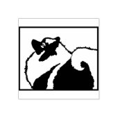 Keeshond Graphics - Cute Original Dog Art Rubberstempel (Afrduk)