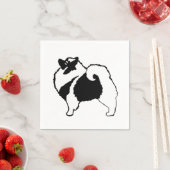 Keeshond Graphics - Cute Original Dog Art Servet (Insitu)
