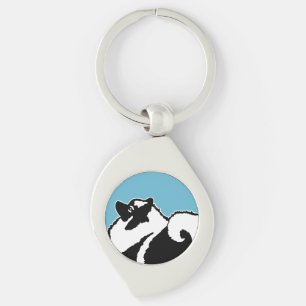 Keeshond Graphics - Cute Original Dog Art Sleutelhanger