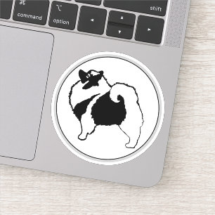 Keeshond Graphics - Cute Original Dog Art Sticker