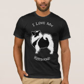 Keeshond Graphics - Cute Original Dog Art T-shirt (Voorkant)