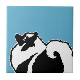 Keeshond Graphics - Cute Original Dog Art Tegeltje