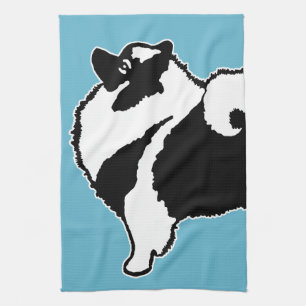 Keeshond Graphics - Cute Original Dog Art Theedoek