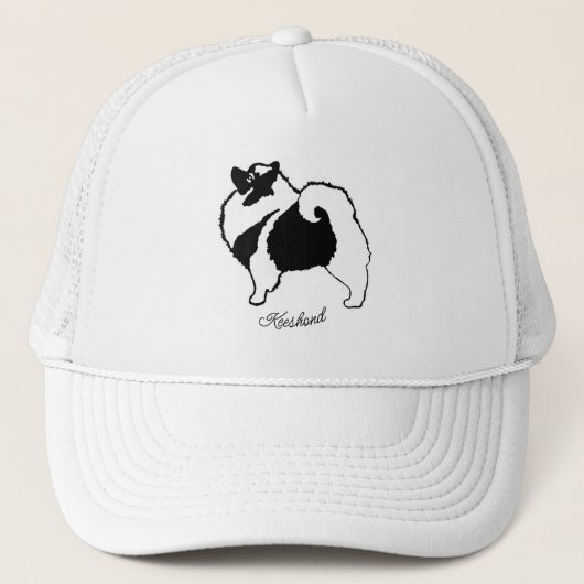 Keeshond Graphics - Cute Original Dog Art Trucker Pet (Voorkant)