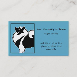Keeshond Graphics - Cute Original Dog Art Visitekaartje