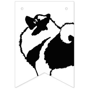 Keeshond Graphics - Cute Original Dog Art Vlaggetjes