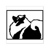 Keeshond Graphics - Cute Original Dog Art Zelfinktende Stempel (Design)