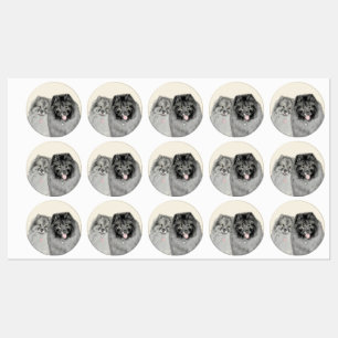 Keeshond Graphics Keeshond Ma en Son Labels