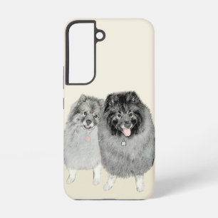 Keeshond Graphics Keeshond Ma en Son Samsung Galaxy Hoesje