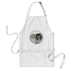 Keeshond Graphics Keeshond Ma en Son Standaard Schort