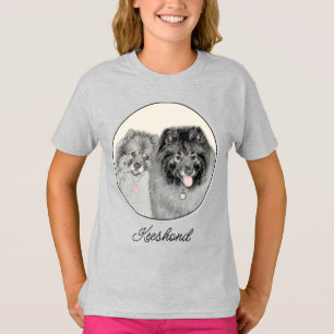 Keeshond Graphics Keeshond Ma en Son T-shirt