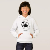 Keeshond Graphics - Sweat à capuche en forme d'ar (Devant entier)