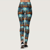 Keeshond Halloween Spooky Leggings (Achterkant)