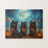 Keeshond Halloween Spooky Legpuzzel (Horizontaal)