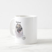 Keeshond History Design Koffiemok (Voorkant links)