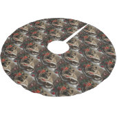 Keeshond Hond Kerstfeest Kerstboom Rok (Gekanteld)