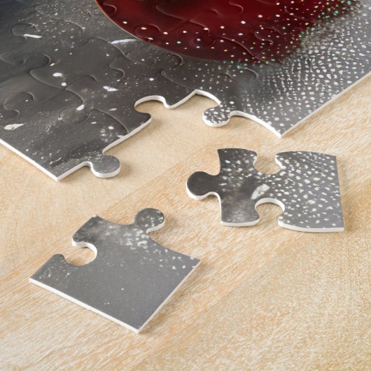 Keeshond Hond Kerstfeest Legpuzzel (Zijkant)