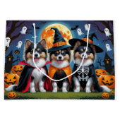 Keeshond Honden Pompoen Halloween Grappig Groot Cadeauzakje (Voorkant)