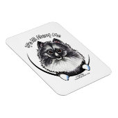 Keeshond IAAM Magneet (Rechterzijde)