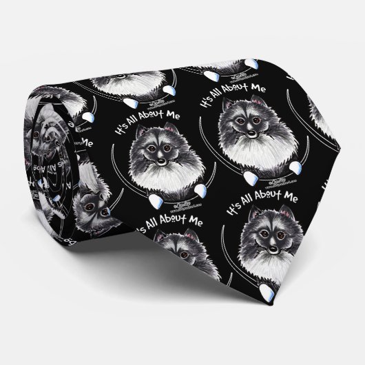 Keeshond IAAM Stropdas (Opgerold)