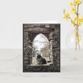 Keeshond in de Kaart van de Nota van het Venster (Gele Bloem)