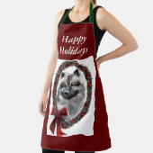 Keeshond kerstcadets schort (Insitu)