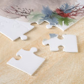 Keeshond Kerstkrans Feestelijke Pup Legpuzzel (Zijkant)