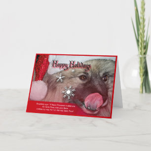 keeshond Kerstmiskaarten Feestdagen Kaart