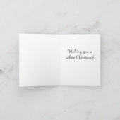 Keeshond "Laat het sneeuwen!" Cute Dog Kerstmis Feestdagen Kaart (Binnen)